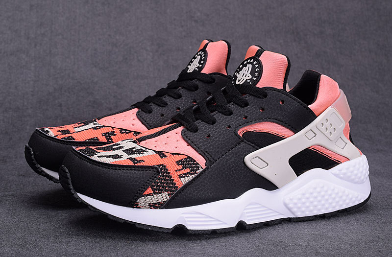 huarache femme blanche rose orange