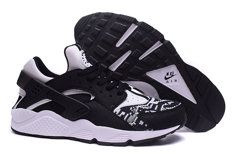 nike huarache femme blanche et noir