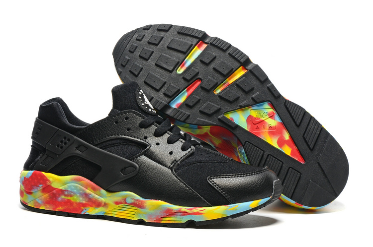 huarache homme noir et orange