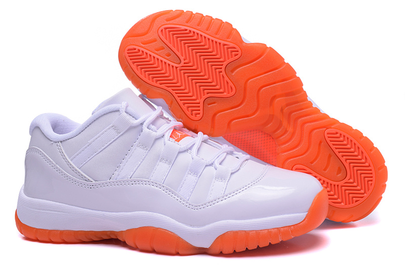 low top jordan 11 orange