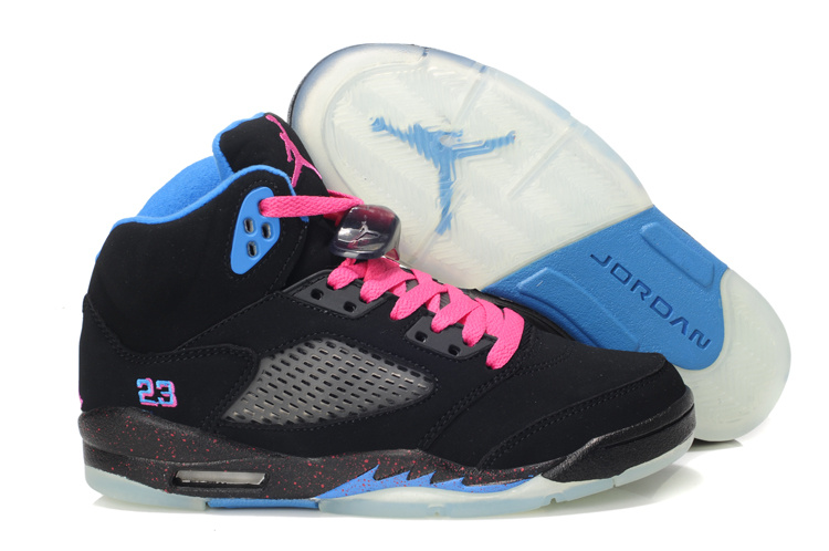 air jordan femme noir et rose