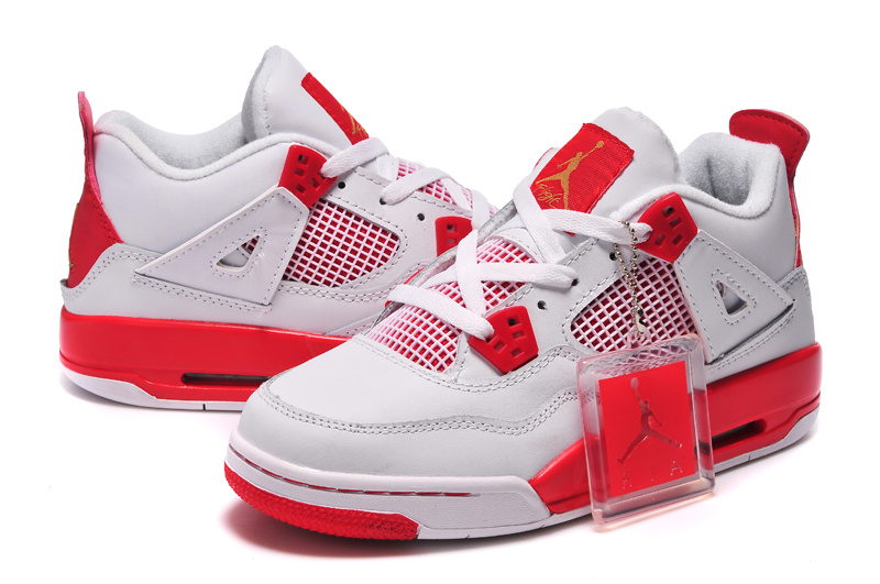 air jordan 4 blanc et rouge