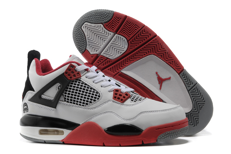 air jordan 4 blanc et rouge